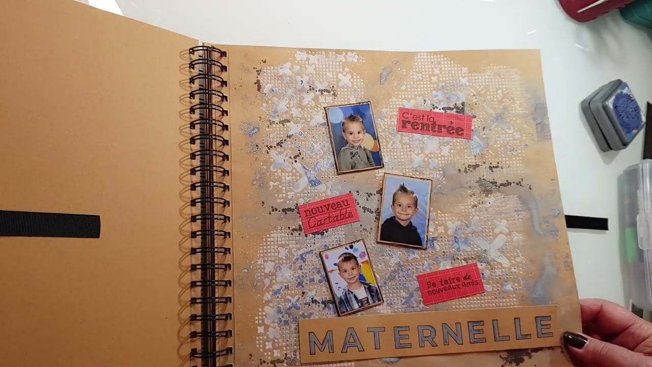 #Album #photo #ecole #scrapbooking #tutofrancais #doityourself