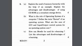 BCS-011 QUESTION PAPER JUNE 2018 screenshot 2