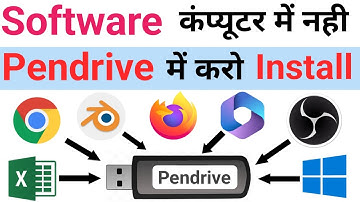 Pendrive me software kaise install kare | Software Pendrive me Kaise Install kare