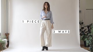 1 Shirt - 3 Outfits How To Style On Down Shirt X Everlane