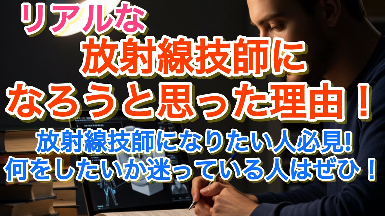 【本音】放射線技師になろうと思った理由｜進路選択のきっかけとリアルな本音を語る