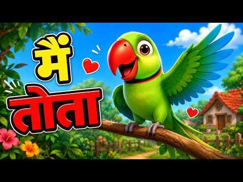 Main Tota Main Tota | मैं तोता मैं तोता | Hindi Nursery Rhyme for Kids | Shivansh Nursery Rhymes