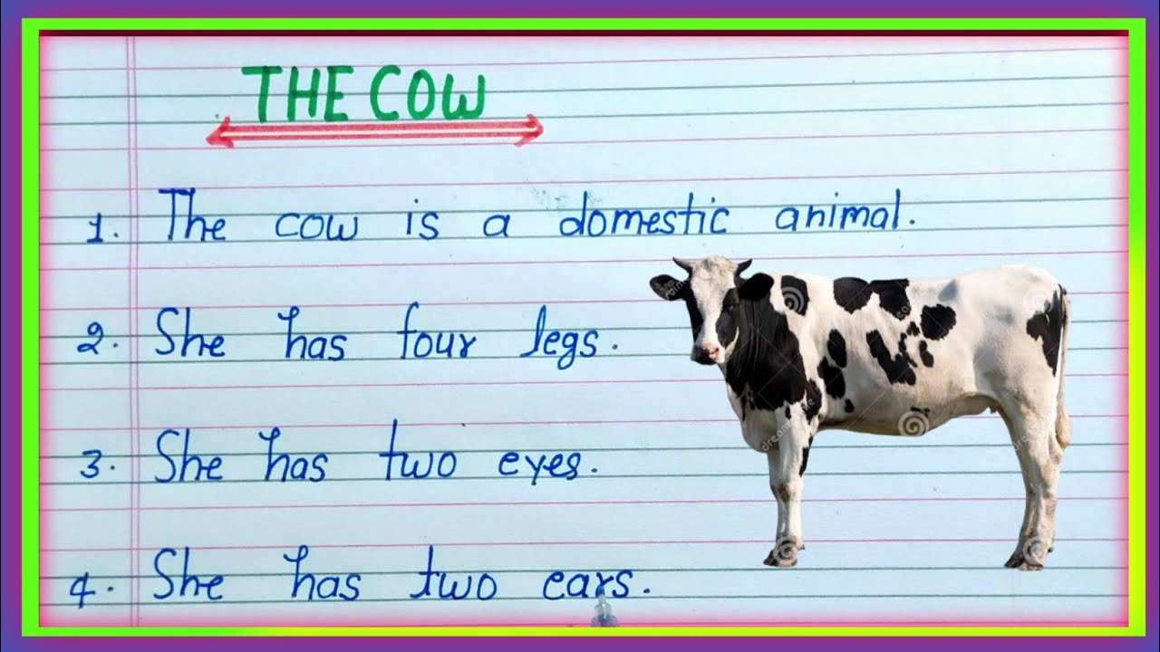 cow par essay in english