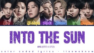 BTS 'Into the sun" Color lyrics (Into the sun 컬러 가사) @BTS 