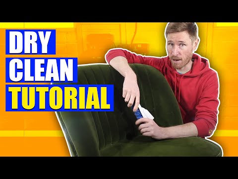 How to Dry Clean Upholstery at Home | How to Clean Dry Clean Only Furniture