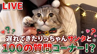【LIVE】遅れてきたりっちゃんサンタと100の質問コーナー!?猫雑談楽しみましょ