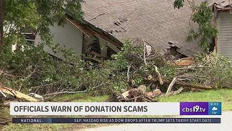 Officials warn of donation scams following floods