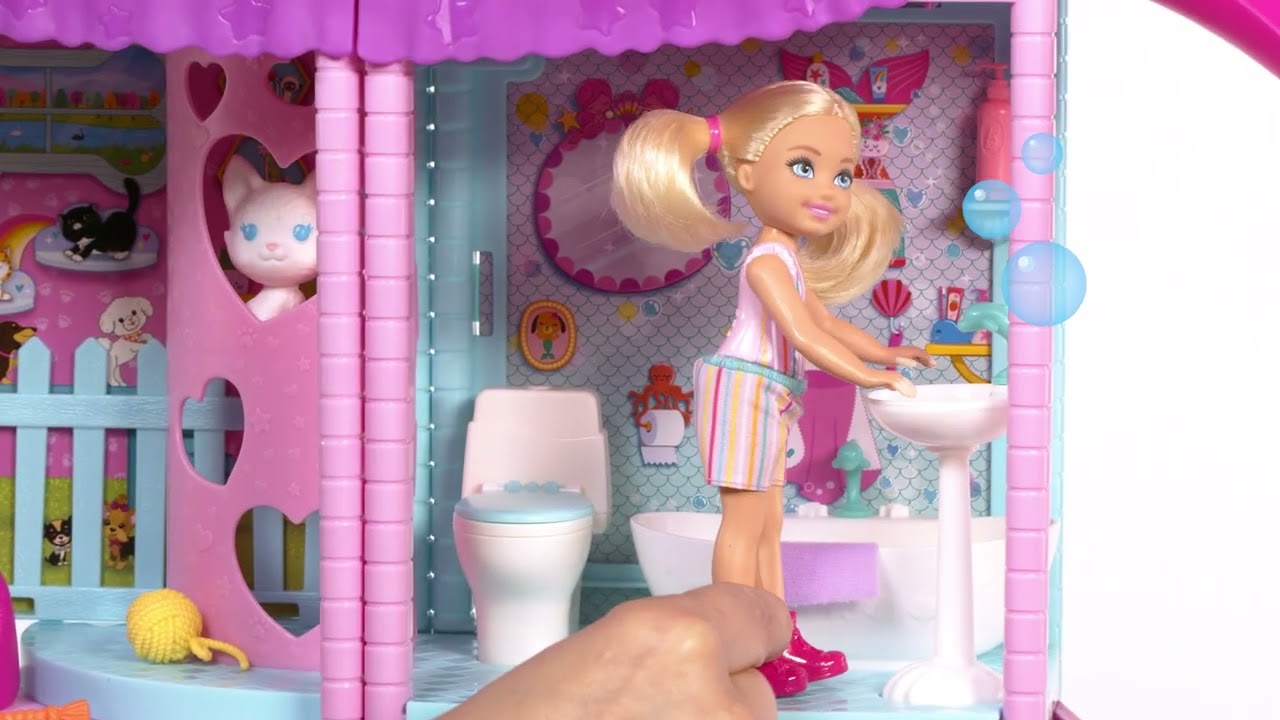 Chelsea Doll Barbie Toilet Set Barbie World Bubble Bath Time Doll