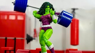 MARVEL LEGENDS IRON MAN RETRO WAVE SHEHULK REVIEW