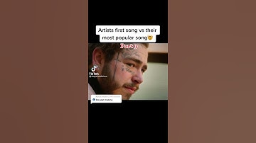 Thumbnail of Post Malone first song vrs his popular song #postmalone #congratulations #celebrity #shorts