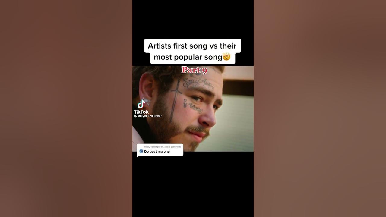 Post Malone first song vrs his popular song #postmalone #congratulations #celebrity #shorts