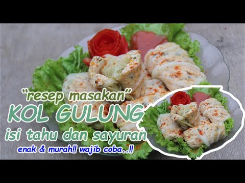 Video: Gulung Kubis Yang Disumbat Dengan Sayur-sayuran