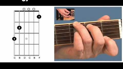 Open G7 (guitar chord- video lesson)