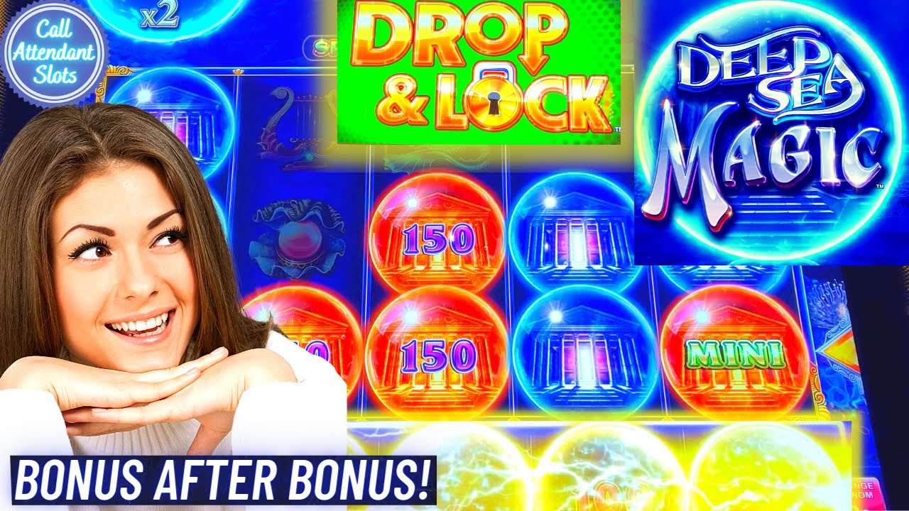 I Got A Bonus on the 1st Spin on Deep Sea Magic Drop and Lock Slot