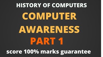 history of computers | computer awareness part 1 [Hindi]