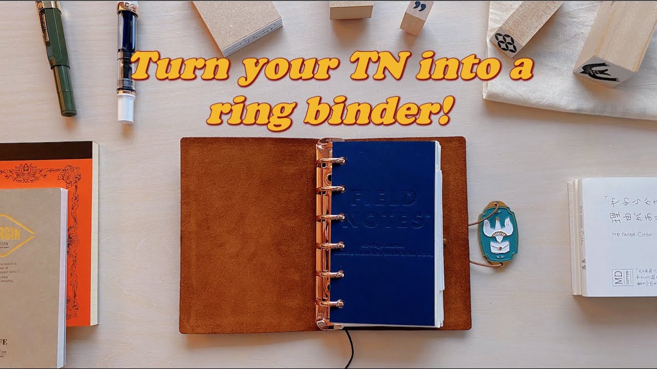 📓 Turn your TN into a ring binder! ✒️