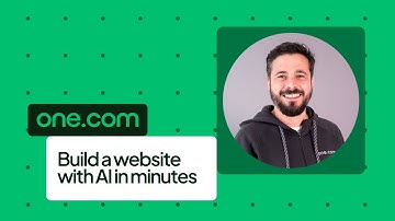 Build a website with AI in minutes! | one.com Website Builder quick guide