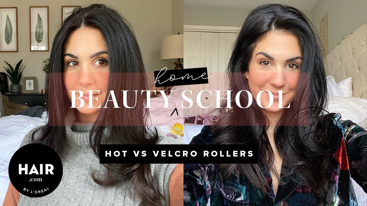 Hot Rollers Vs. Velcro Rollers | Beauty Home School  By L'Oreal -  YouTube