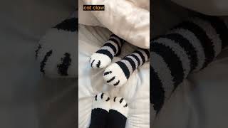 Paw-some Cat Claw Fuzzy Sleeping Socks