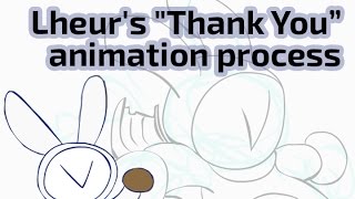 Lheur s Thank You Gif animation process