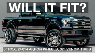35" Tires, 24X14 Wheels On a 2015 Ford F150 With a 6" Lift | Will it Fit |