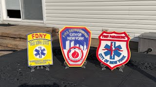 NYC*EMS FDNY NYPD PAPD 3D Patches Large & Small