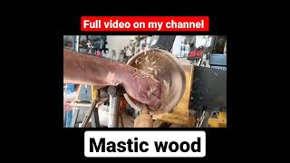 wood turning mastic wood burned live edge bowl