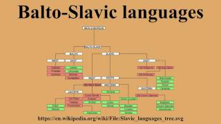 Balto-Slavic languages