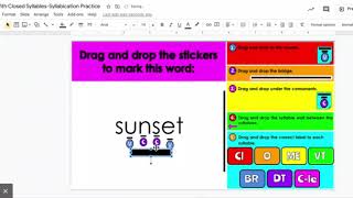 Compound Words With Closed Syllables-Syllabication Practice - Google Slides