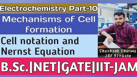 Cell notation|Nernst Equation|Electrochemistry part-10|CSIR-NET|GATE|JAM