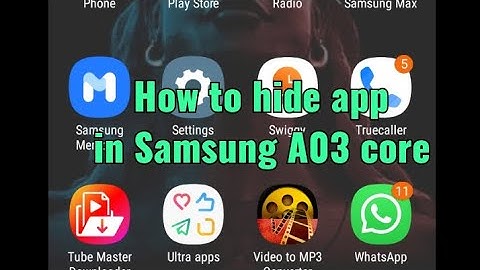 How to hide app in SAMSUNG A03 CORE in tamil #GF #Guru #GuruFun #TAMIL
