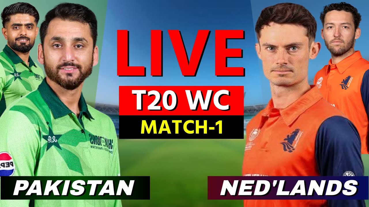 Pakistan vs Netherlands World Cup Live Match Today | PAK vs NED Score, Commentary | T20 World Cup