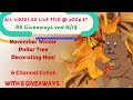 COMING SOON - November Winter Dollar Tree Decorating Haul Collab - 6 Channels - 6 Giveaways