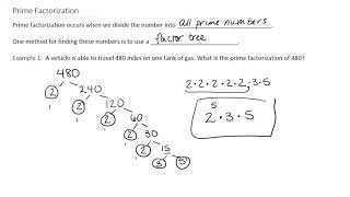 Automotive MAP 117 Module 2.1c Prime Factorization
