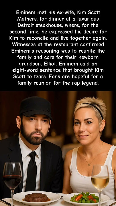 Eminem Tells Kim 8 Words That Made Her Cry! Is a Family Reunion Coming? #eminem #kim #shorts #viral