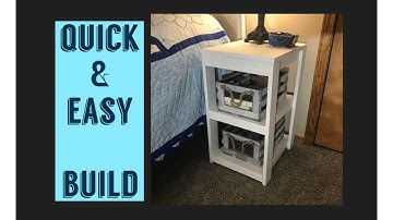 Bedside Table / Nightstand DIY Build // Woodworking