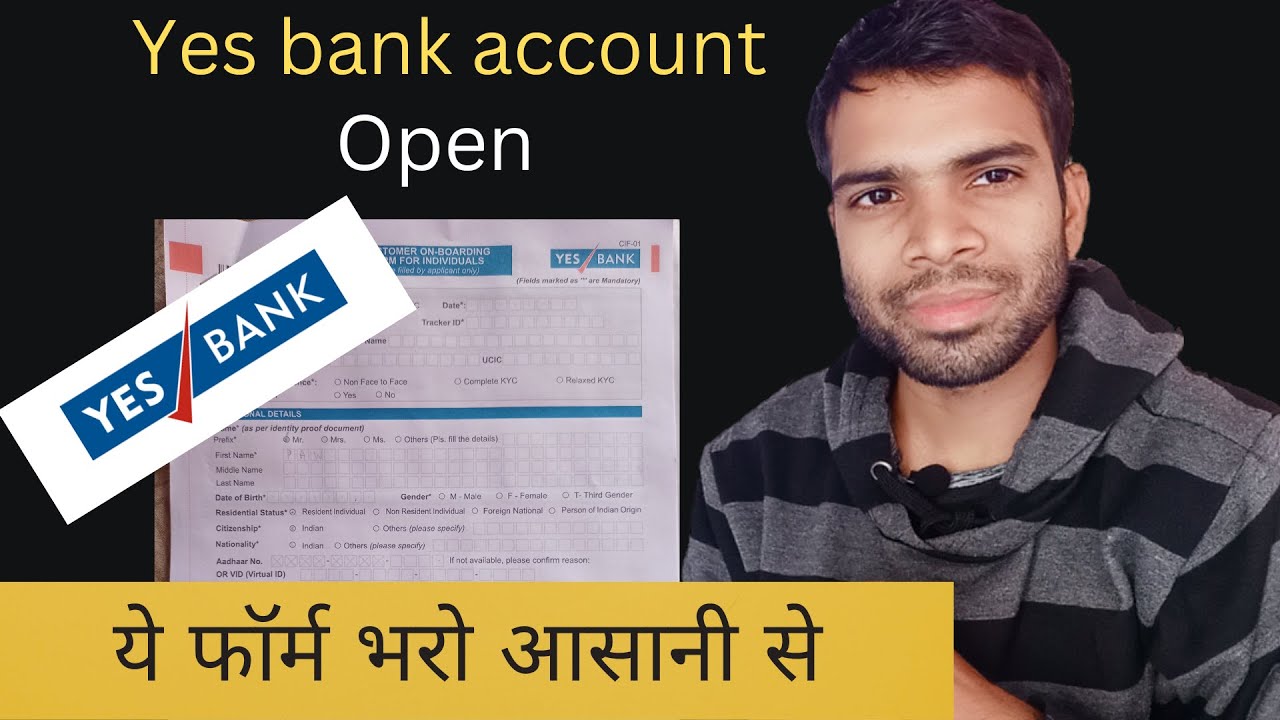 yes bank mai khata kholne ke liye | ye form fill karo documents ke sath ...