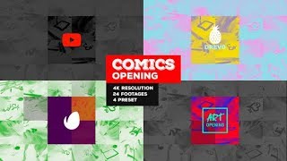 Fast Comics Opening / Art Intro After Effects Template