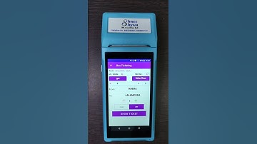 How Android Bus Ticketing Machine Works | Step-by-Step Ticketing Process by Shree Shyam Handheld #yt