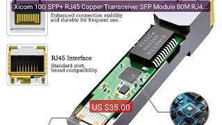 Xicom 10G SFP+ RJ45 Copper Transceiver SFP Module 80M RJ45 Po... — Amazing Value 2026 | Must Have!