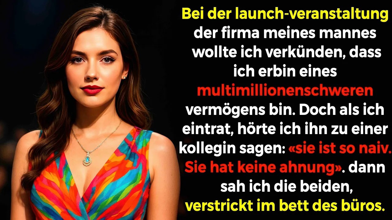 Gerade als ich verkünden wollte, dass ich Multimillionärin bin, sah ich meinen Mann beim Launch…
