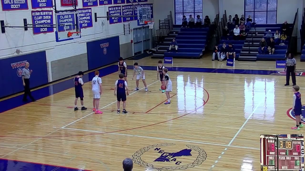 Wilbraham & Monson Boys Middle School Basketball vs. Williston 1-10-26