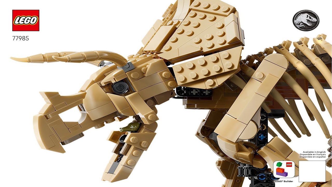 Jurassic World - Dinosaur Fossils: Triceratops - Dinosaur Fossils LEGO instructions