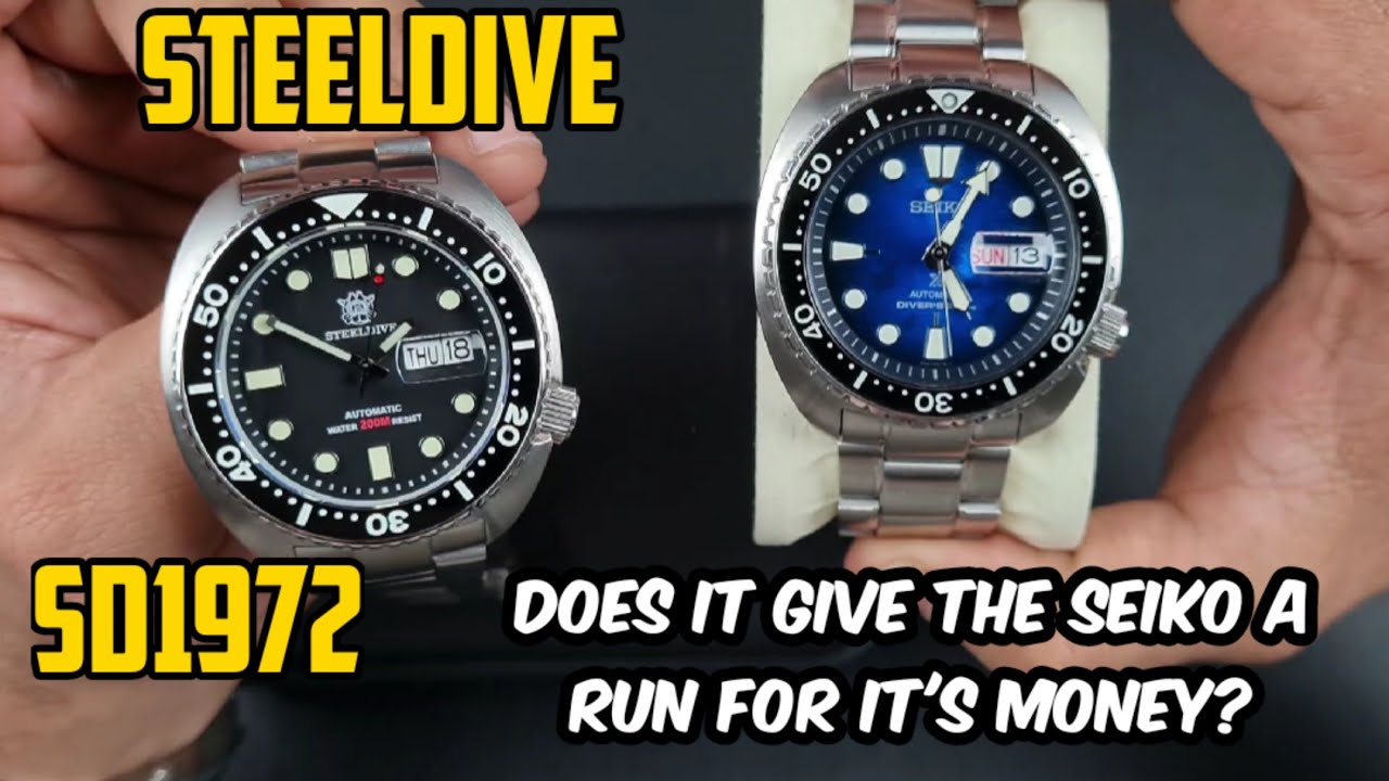 SteelDive SD1972 King Turtle Homage | Full Review | The Watcher - YouTube