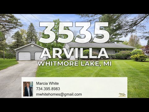 3535 Arvilla Drive, Whitmore Lake, MI home video tour