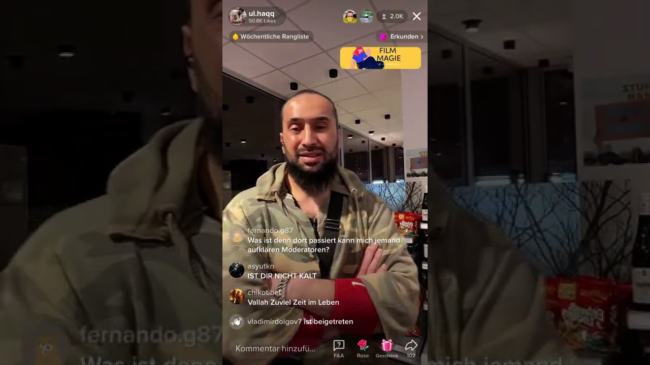 Issa (Ul.Haqq) darf nicht zahlen und kriegt Voll Tank umsonst. Mit POLIZEI