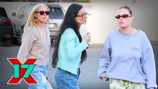 Demi Moore And Daughters Rumer & Tallulah Rush To Visit Bruce Willis At Emergency Center