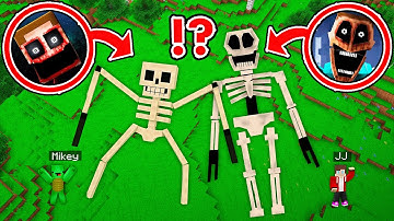 JJ and Mikey Found Mimic & Spider Mimic Skeleton Print in Minecraft - Maizen ?!