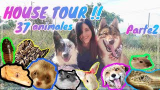 HOUSE TOUR parte 2 - Viviendo con 37 ANIMALES