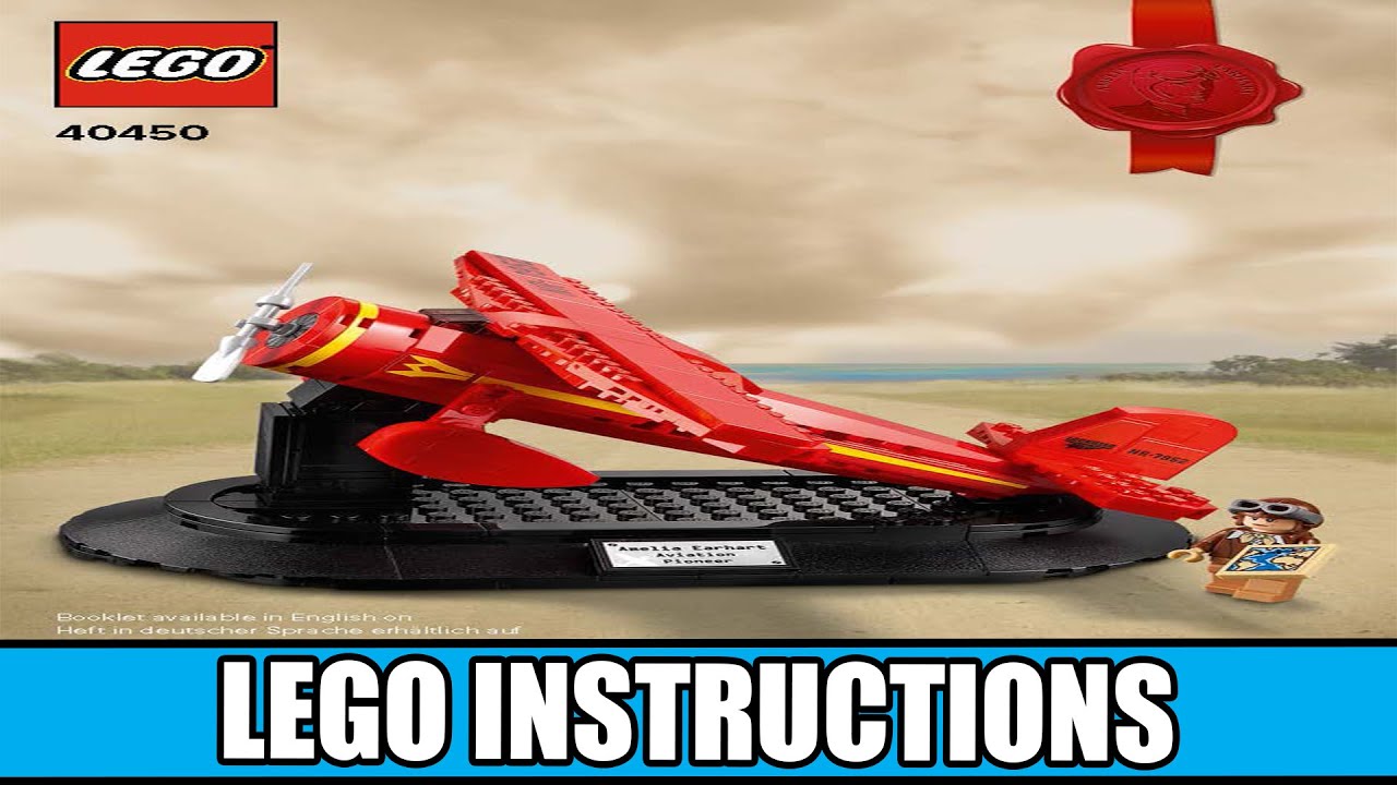 Amelia Earhart Tribute LEGO instructions